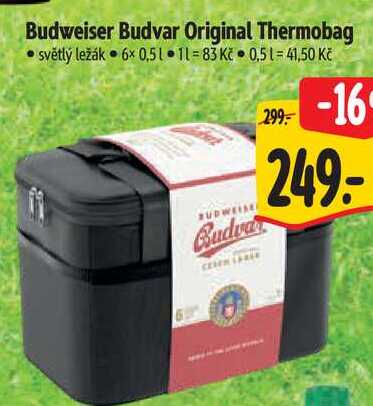 Budweiser Budvar Original Thermobag,6x 0,5 l