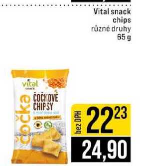 Vital snack chips různé druhy 65 g 