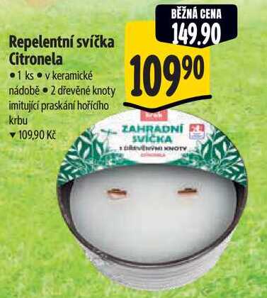 Repelentní svíčka Citronela 