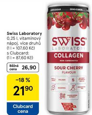 Swiss Laboratory, 0.25 l, vitamínový nápoj, více druhů 