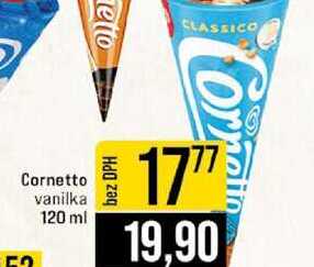 Cornetto vanilka 120 ml 