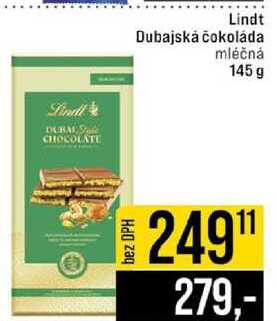 Lindt Dubajská čokoláda mléčná 145 g