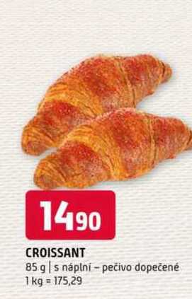 Croissant 85 g s náplní pečivo dopečené 