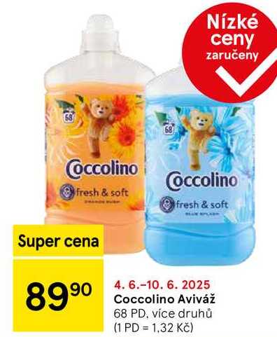 Coccolino Aviváž, 68 PD, více druhů 