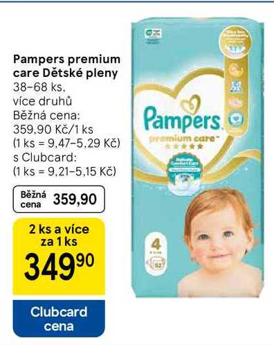 Pampers premium care Dětské pleny, 38-68 ks 