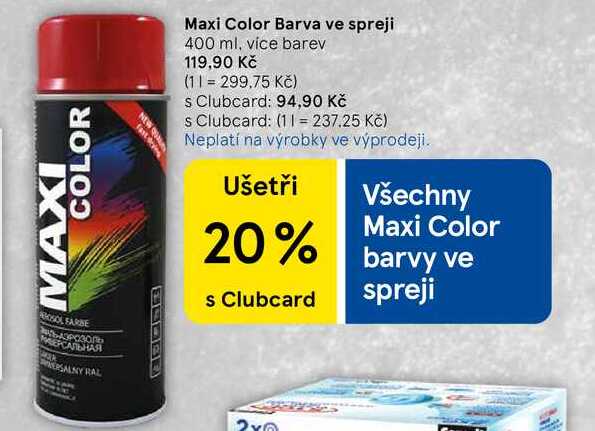 Maxi Color Barva ve spreji, 400 ml, více barev  