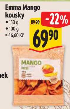 Emma Mango kousky, 150 g