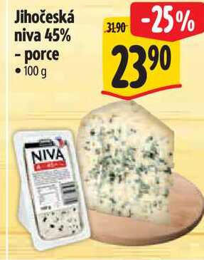 Jihočeská niva 45% - porce, 100 g