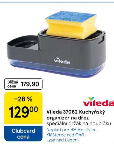 Vileda Kuchyňský organizér na dřez speciální držák na houbičku  