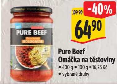 Pure Beef Omáčka na těstoviny, 400 g 