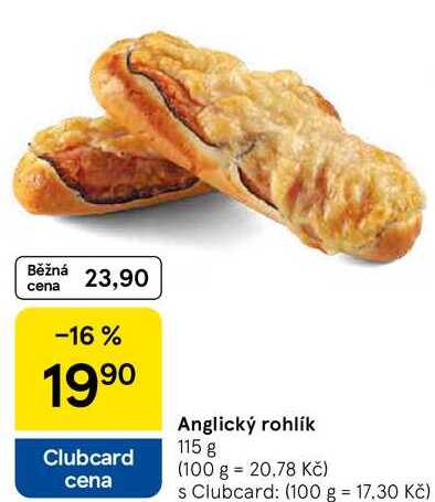 Anglický rohlík, 115 g  