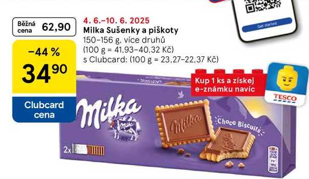 Milka Sušenky a piškoty, 150-156 g, více druhů 