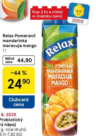 Relax Pomeranč mandarinka maracuja mango, 1 l 
