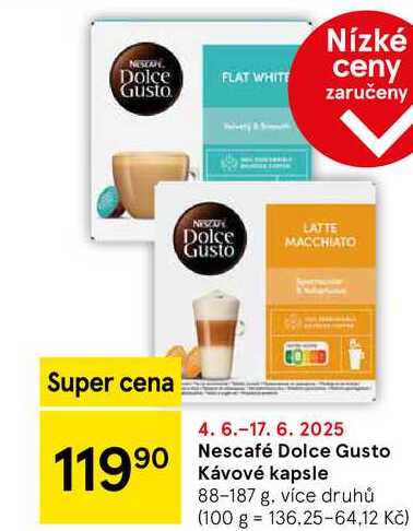 Nescafé Dolce Gusto Kávové kapsle, 88-187 g, více druhů 
