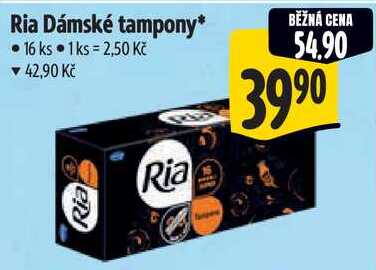 Ria Dámské tampony, 16 ks