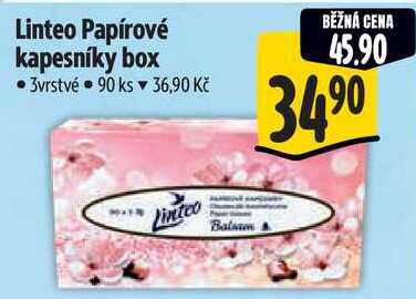 Linteo Papírové kapesníky box, 90 ks