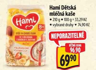 Hami Dětská mléčná kaše, 210 g