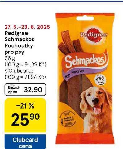Pedigree Schmackos Pochoutky pro psy, 36 g  