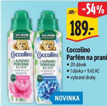 Coccolino Parfém na praní, 20 dávek