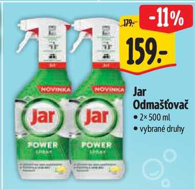 Jar Odmašťovač, 2x 500 ml 