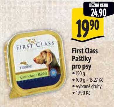 First Class Paštiky pro psy, 150 g