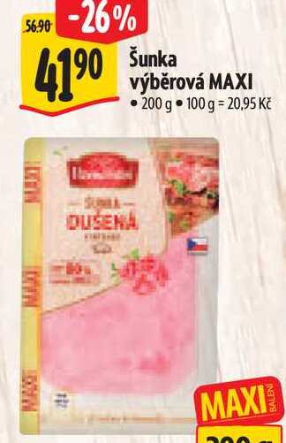 Šunka výběrová MAXI, 200 g 