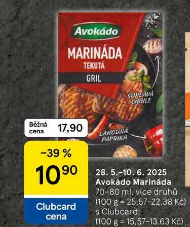 Avokádo Marináda, 70-80 ml