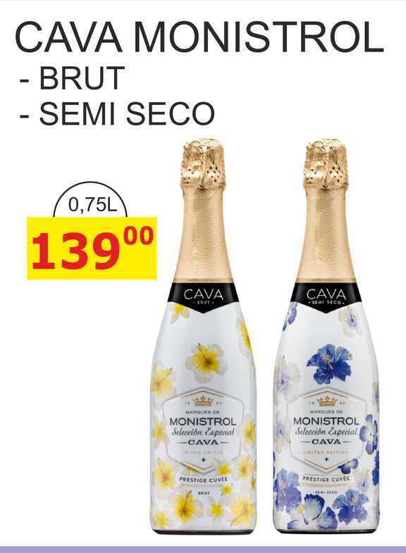 CAVA MONISTROL - BRUT 0,75L