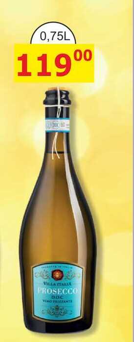 VILLA ITALIA PROSECCO DOC VINO FRIZZANTE 0,75l