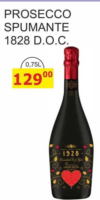 PROSECCO SPUMANTE 1828 D.O.C. 0,75L