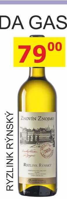ZNOVÍN RYZLINK RÝNSKÝ 0,75L