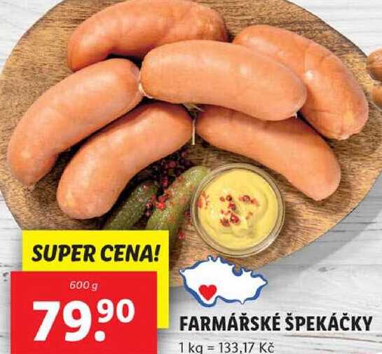 FARMÁŘSKÉ ŠPEKÁČKY, 600 g