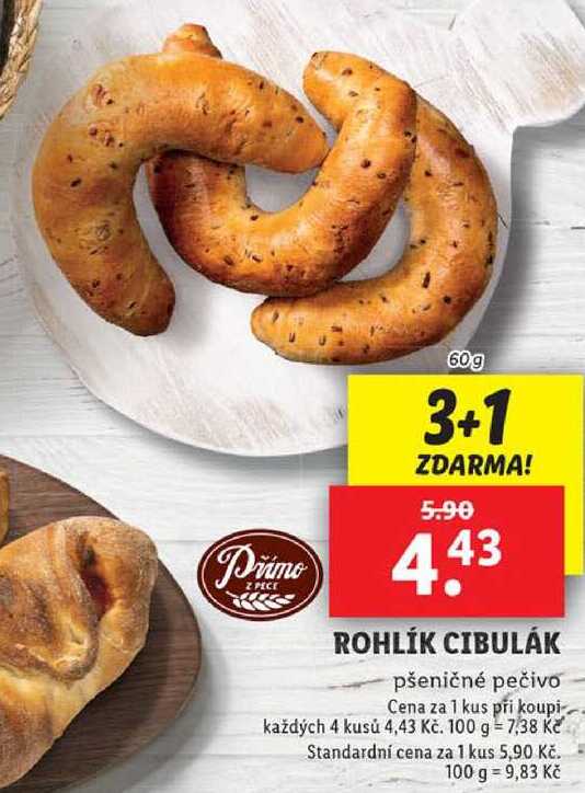 ROHLÍK CIBULÁK, 60 g