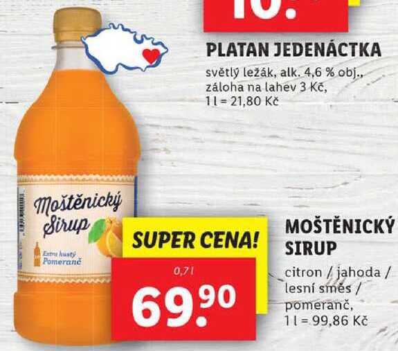 MOŠTĚNICKÝ SIRUP, 0,7 l