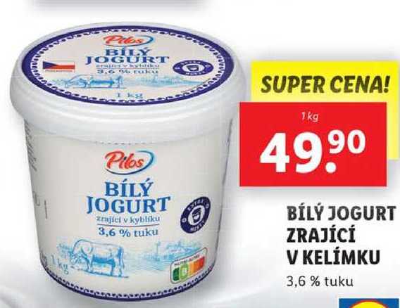 BÍLÝ JOGURT ZRAJÍCÍ V KELÍMKU, 1 kg
