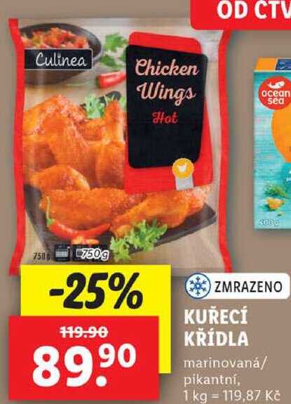 KUŘECÍ KŘÍDLA, 750 g