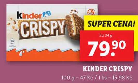 KINDER CRISPY, 5x 34 g