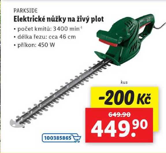 Elektrické nůžky na živý plot 