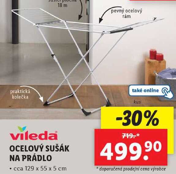 OCELOVÝ SUŠÁK NA PRÁDLO 