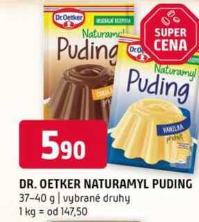 Dr Oetker naturamyl puding 37-40 g vybrané druhy 