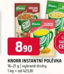 Knorr instantní polévka 16-21 g vybrané druhy 