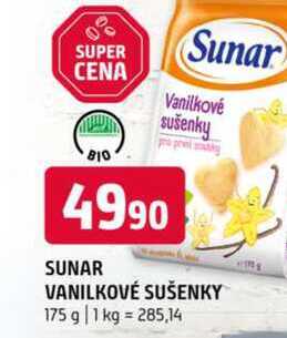 Sunar Vanilkové sušenky 175 g
