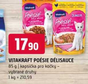vitakraft poésie délisauce 85 g kapsička pro kočky vybrané druhy 