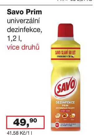 Savo Prim univerzální dezinfekce, 1,2l