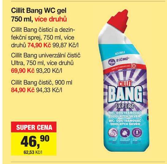 Cillit Bang univerzální čistič Ultra, 750 ml, více druhů