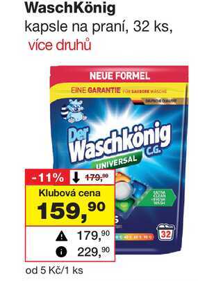 Waschkönig kapsle na praní, 32 ks