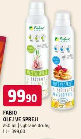 Fabio olej ve spreji 250 ml vybrané druhy