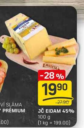 JČ EIDAM 45% 100 g
