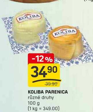 KOLIBA PARENICA různé druhy 100 g
