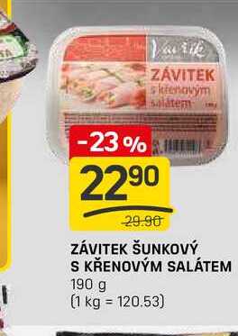 ZÁVITEK ŠUNKOVÝ S KŘENOVÝM SALÁTEM 190 g
